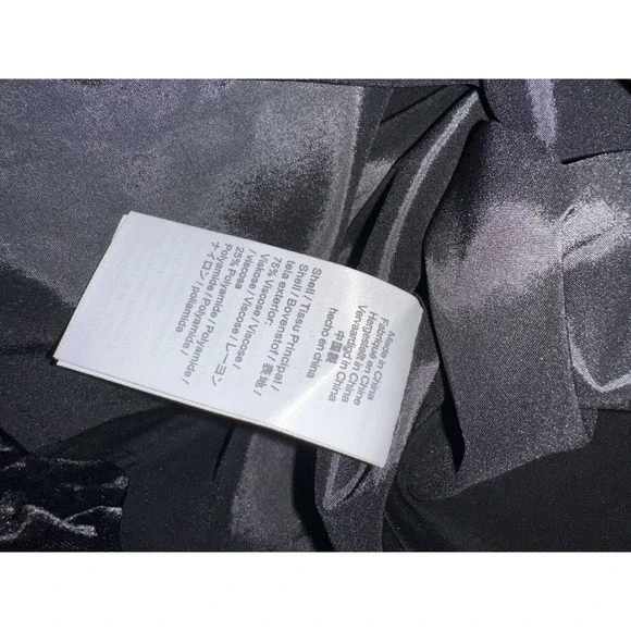 J Crew Puff-Sleeve Velvet Dress Button Down‎ Dark Gray NWT Size 4 - Picture 9 of 9